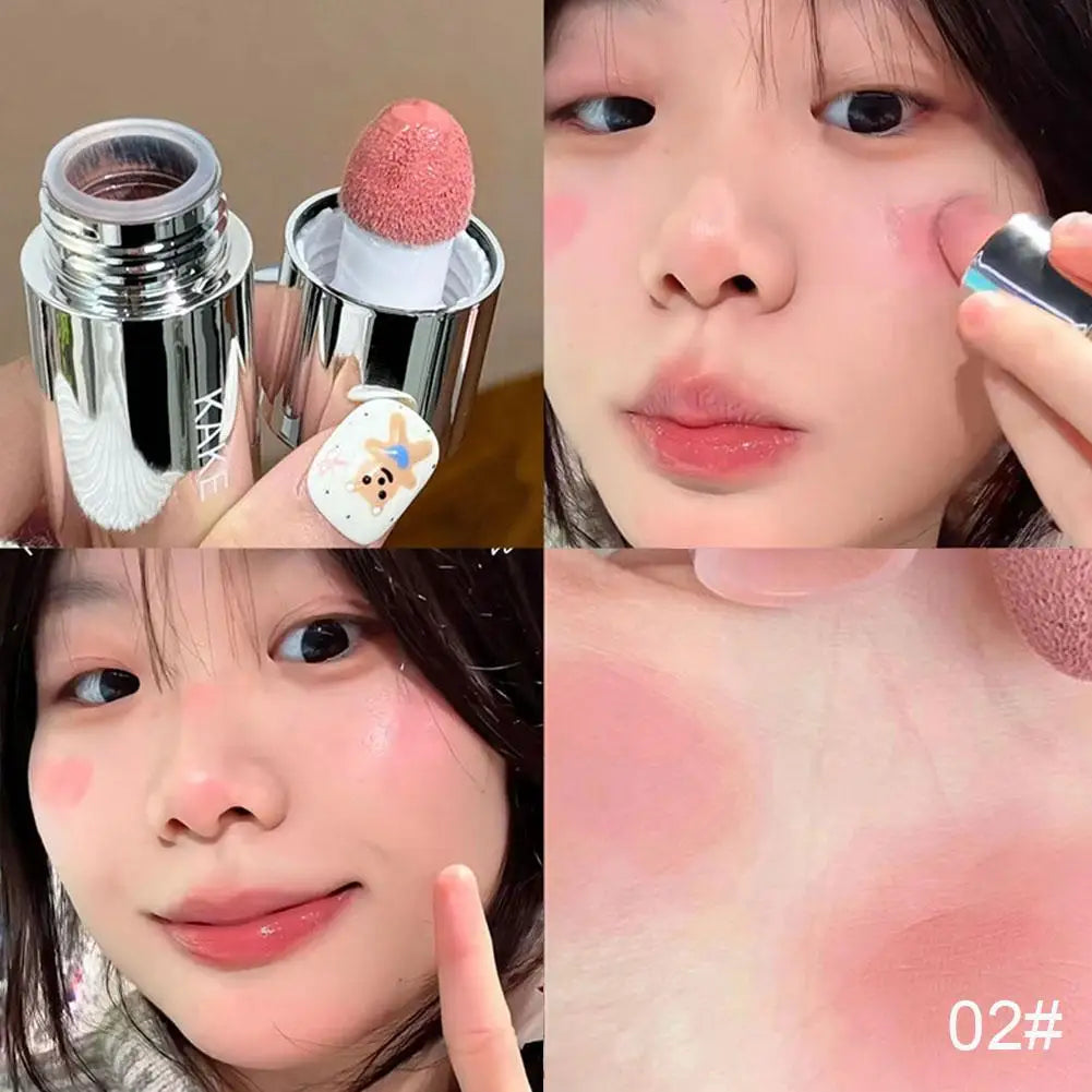 Blush Cremoso Facial 4 Cores | Mate Aveludado Impermeável e Natural