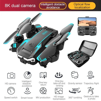 Drone Outdoor G6 5G Profissional 8K – Fotografia Aérea HD, Evitação de Obstáculos Omnidirecional, Quadricóptero com Alcance de 10.000 m