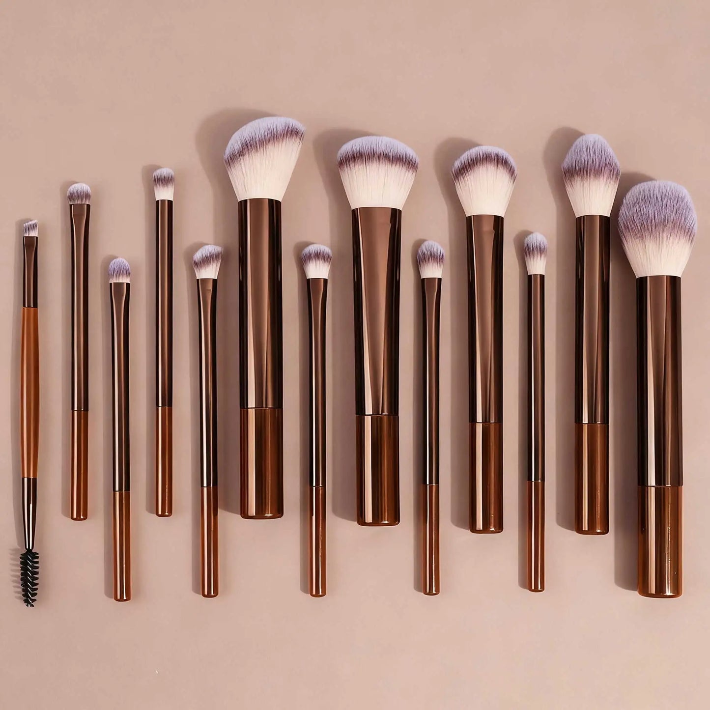 Conjunto 13 Pincéis de Maquilhagem Profissional | Kit de Viagem Suaves para Corretor e Detalhe