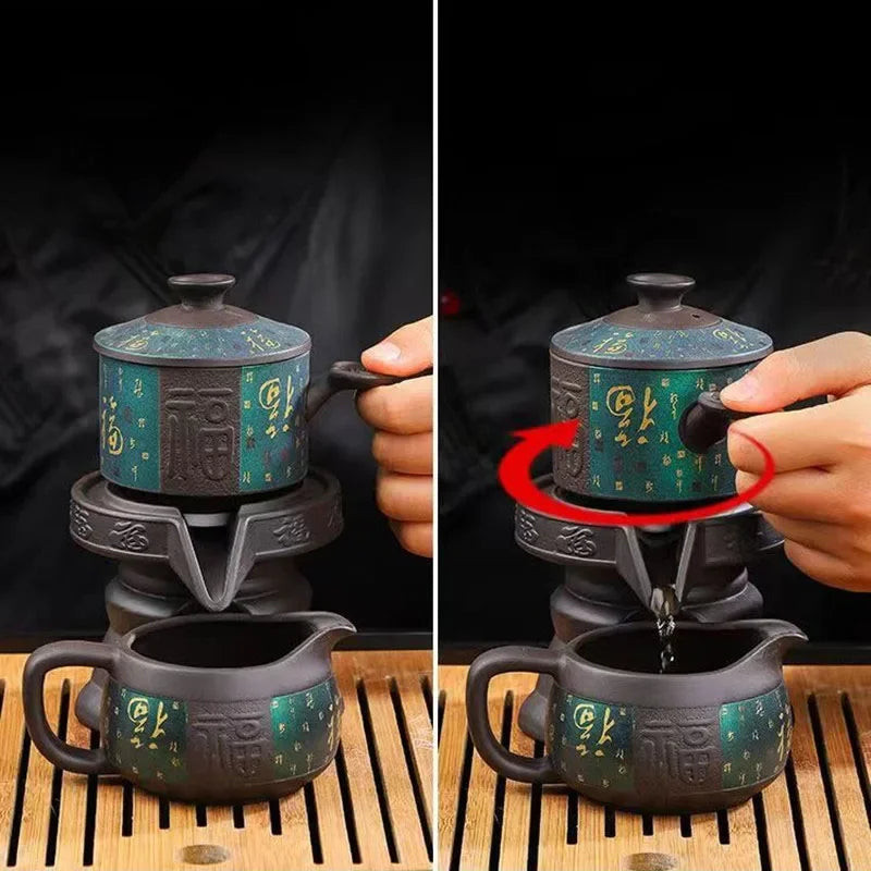 Conjunto de Chá Kung Fu Tradicional Chinês 10 Peças | Porcelana Bone China para 8 Pessoas