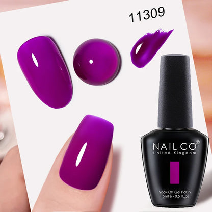 Verniz Gel NAILCO 15ml UV/LED Sem Hema/TPO – Base e Top Coat Profissional Semi-Permanente