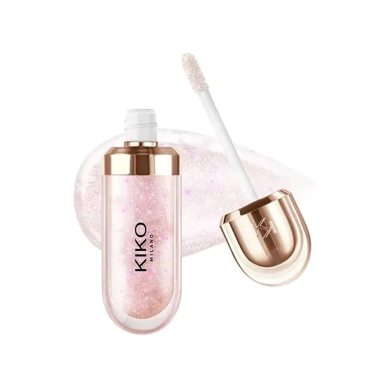 Gloss Labial KIKO 3D Hydra Espelho – Brilho Shimmer Hidratante Perolado Volumizador Não Transfere