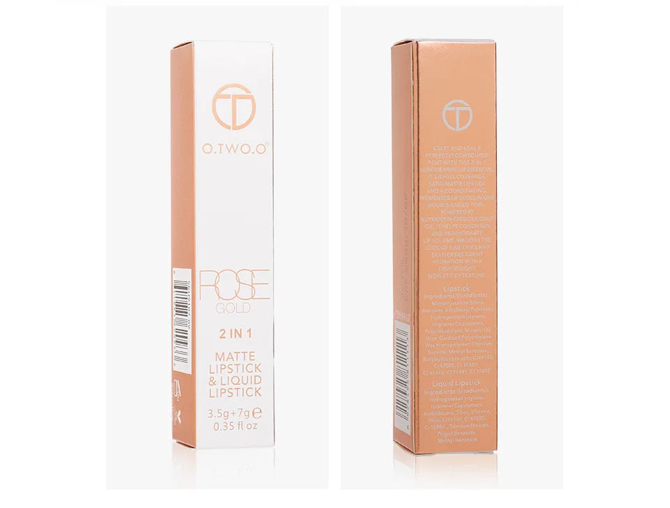 Batom 2 em 1 Matte e Gloss | 12 Cores para Todos os Looks