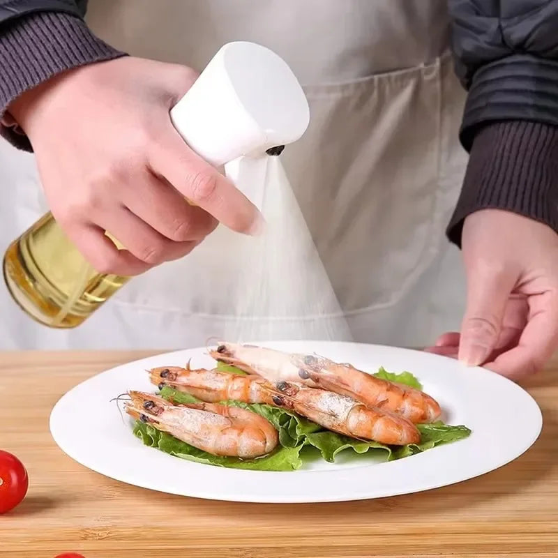 Spray de Óleo para Cozinha - Pulverizador Dispensador Azeite Reutilizável Grau Alimentar Vinagre