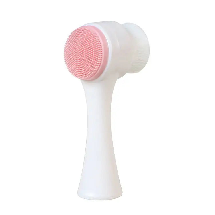 Escova Limpeza Facial Silicone Dupla Face 3D