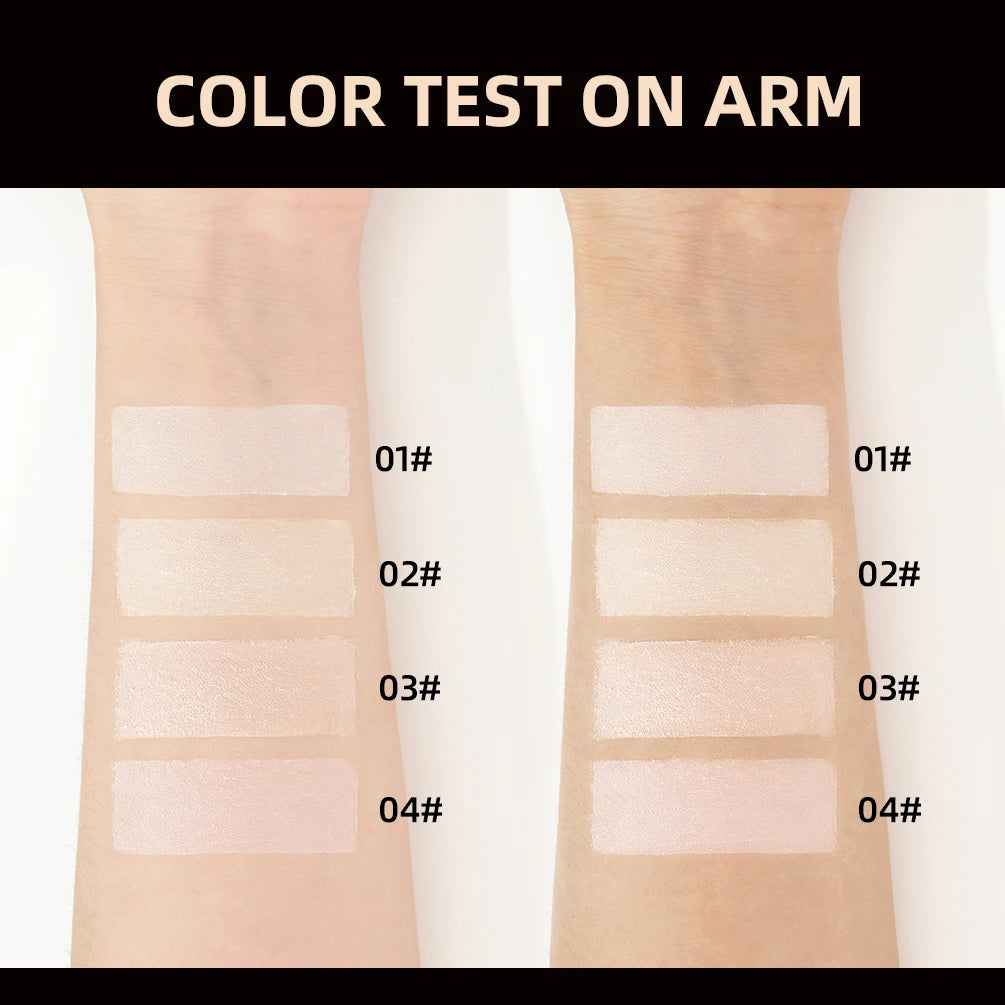 Pó Solto QIBEST 4 Cores 6g - Matte Acabamento Aveludado Controlo Oleosidade Impermeável Longa Duração