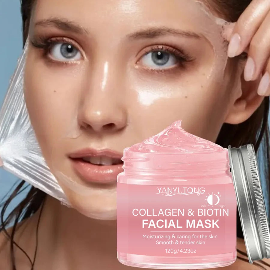 Máscara Peel Colagénio Biotina 360g Dia e Noite - Hidratação Profunda Anti-Idade Dupla Ação