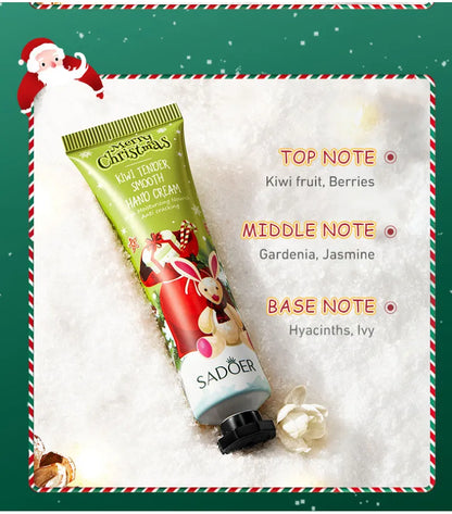 Kit 5 Cremes de Mãos SADOER Hidratante Anti-Rachaduras – Presente Natal Caixa Oferta Nutritivo