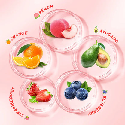 Kit 5 Cremes de Mãos SADOER Gelado de Frutas – Hidratante Nutritivo Iluminador para Cuidado de Pele das Mãos