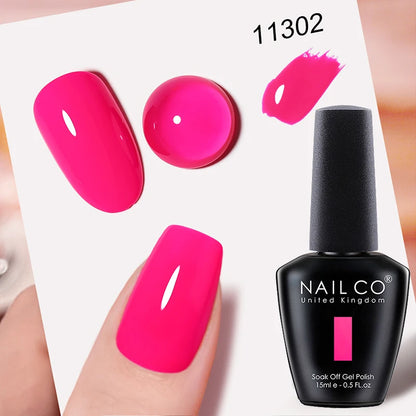 Verniz Gel NAILCO 15ml UV/LED Sem Hema/TPO – Base e Top Coat Profissional Semi-Permanente