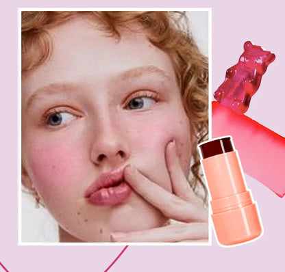 Kit 2 Blush Stick Jelly 2 em 1 Lábios e Rosto – Hidratante Longa Duração | MLSMILE