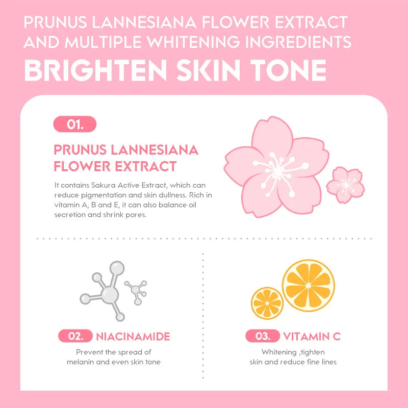 Creme Facial LAIKOU Essência Sakura Japão 60g | Anti-Rugas, Hidratante e Firmeza