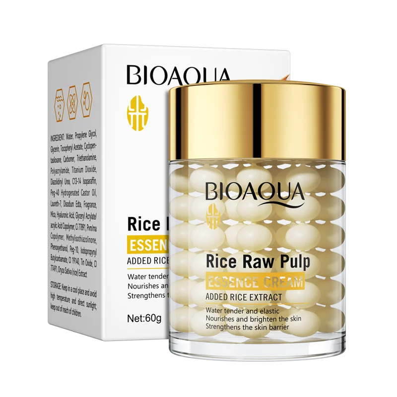 Creme Essência BIOAQUA Arroz | Hidratação Profunda, Iluminador e Firmeza Rejuvenescedora