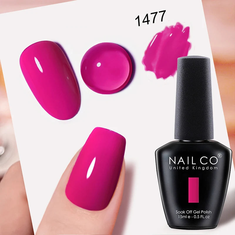 Verniz Gel NAILCO 15ml UV/LED Sem Hema/TPO – Base e Top Coat Profissional Semi-Permanente