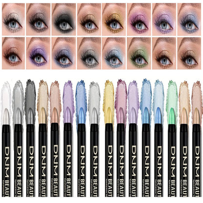 Delineador Perlado 16 Cores com Glitter Impermeável
