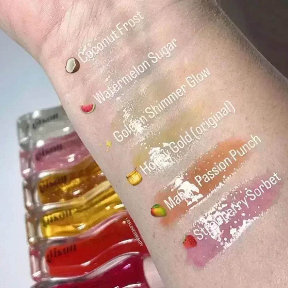 Gisou Lip Balm Óleo Labial Glazed Plum – Hidratação, Volume e Brilho para Lábios Perfeitos