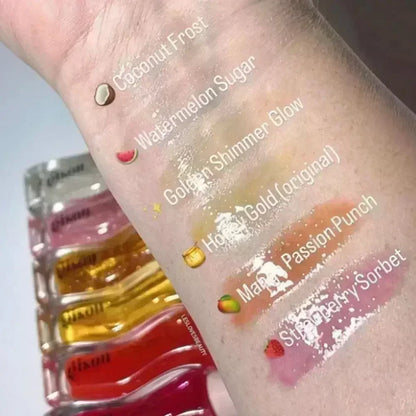 Gisou Lip Balm Óleo Labial Glazed Plum – Hidratação, Volume e Brilho para Lábios Perfeitos