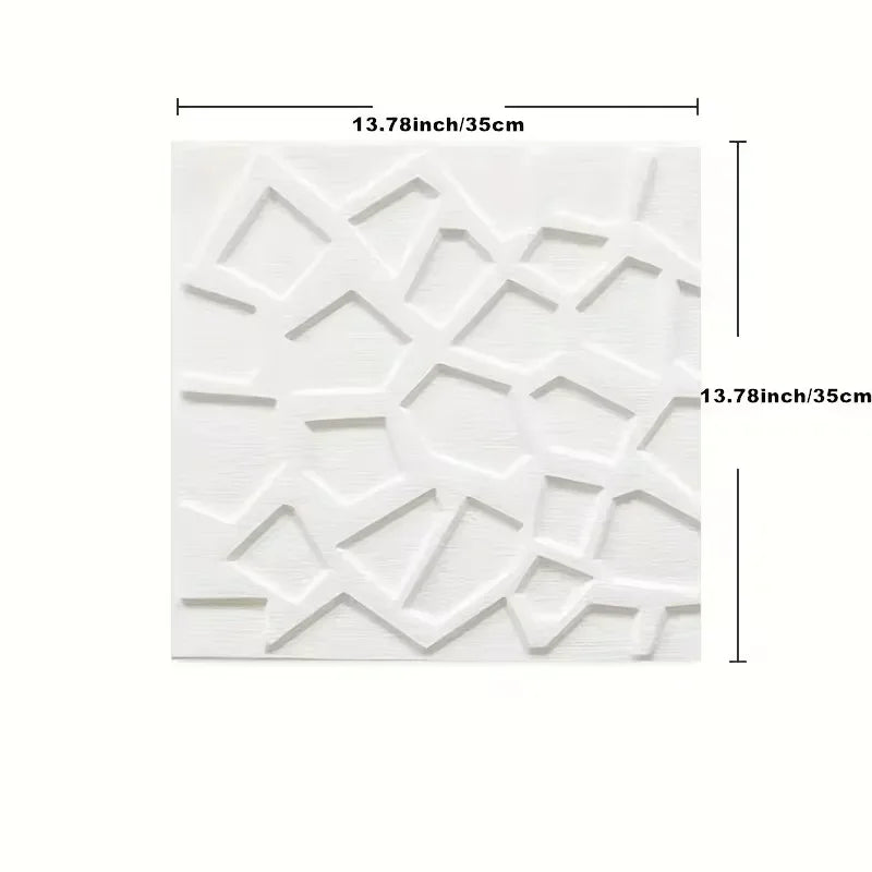 Autocolantes de Parede 3D em Espuma XPE | Impermeável e Anti-Colisão 35x35cm