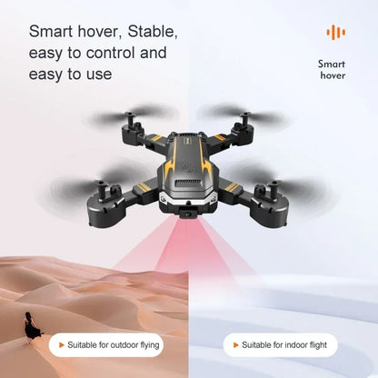 Drone Outdoor G6 5G Profissional 8K – Fotografia Aérea HD, Evitação de Obstáculos Omnidirecional, Quadricóptero com Alcance de 10.000 m