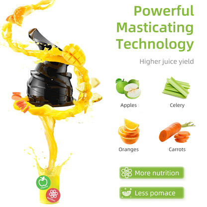 Espremedor Lento BioloMix 200W | Extrator de Sumos por Prensagem a Frio