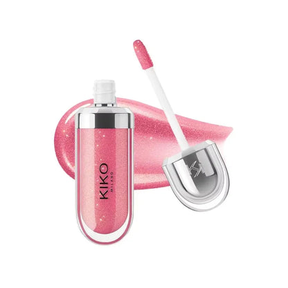 Gloss Labial KIKO 3D Hydra Espelho – Brilho Shimmer Hidratante Perolado Volumizador Não Transfere