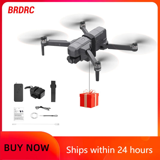 Sistema de Lançamento BRDRC para DJI Mini 4K / Mini 4 Pro / Air 3 / Mini 3 Pro / Mavic 3 / Mavic Pro – Dispositivo de Airdrop para Pesca, Entregas Leves e Resgate