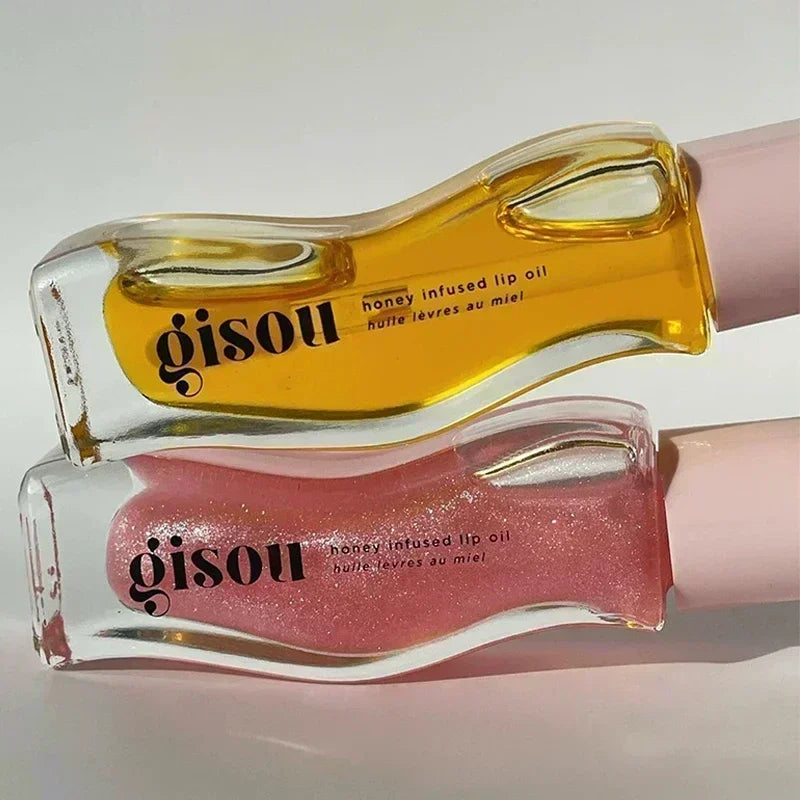 Gisou Lip Balm Óleo Labial Glazed Plum – Hidratação, Volume e Brilho para Lábios Perfeitos