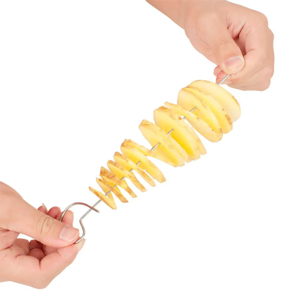 Fatiador Batata Espiral Giratório Inox