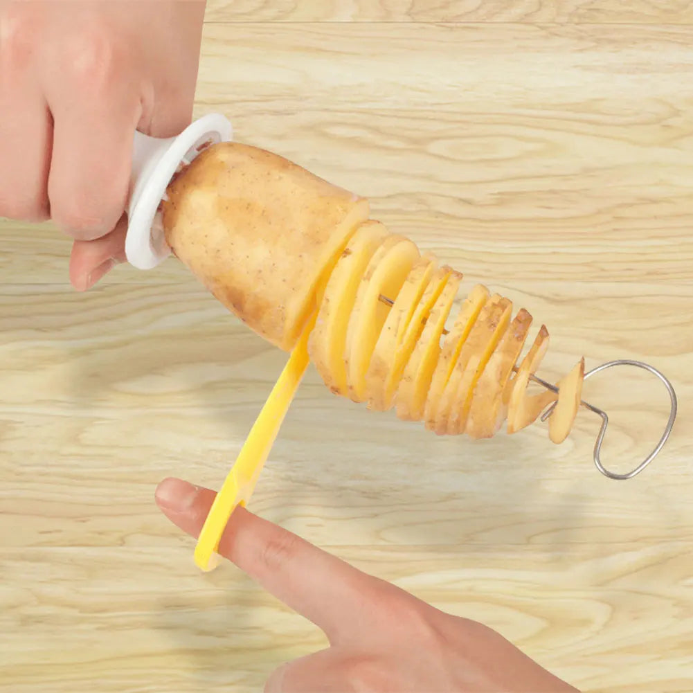 Fatiador Batata Espiral Giratório Inox