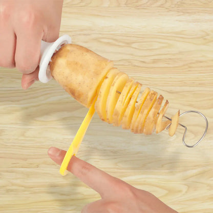 Fatiador Batata Espiral Giratório Inox
