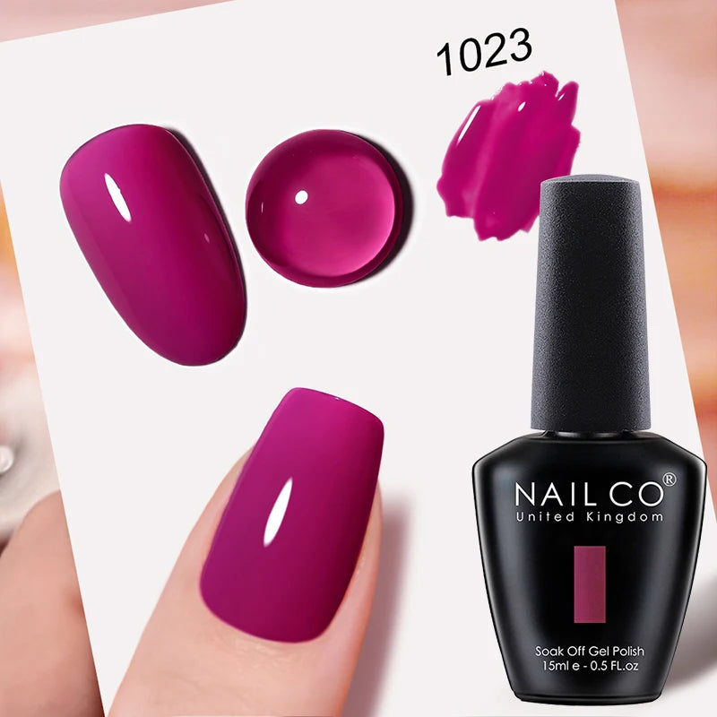 Verniz Gel NAILCO 15ml UV/LED Sem Hema/TPO – Base e Top Coat Profissional Semi-Permanente