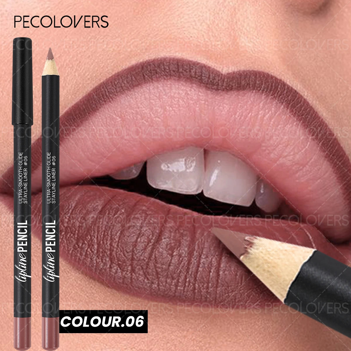 Lápis Labial 2 em 1 Mate – Longa Duração À Prova de Água Tom Pumpkin Spice Cores Ricas Natal