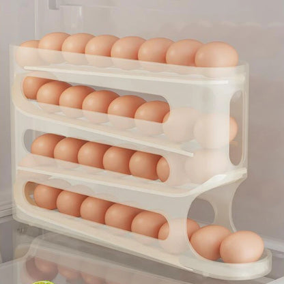 Caixa Organizadora de Ovos para Frigorífico | 2-4 Camadas com Deslize Automático