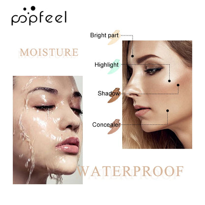 Corretor Líquido POPFEEL | À Prova de Água para Cobertura Perfeita e Duradoura