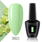 Verniz Gel NAILCO 15ml Série Vermelho Escuro – Cores Glitter UV Manicure Profissional Semi-Permanente