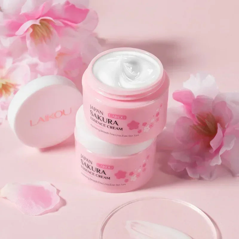 Creme Facial LAIKOU Sakura Japão – Hidratante Clareador Nutritivo Controlo Oleosidade Reparador
