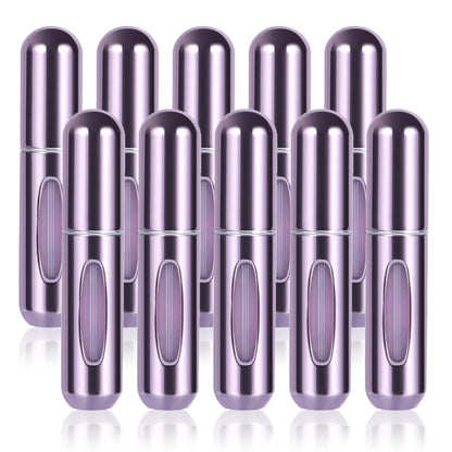 Frasco Perfume Recarga Inferior 5ml Kit 10un – Spray Recarregável Portátil Vazio Cosmético Viagem
