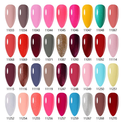Verniz Gel NAILCO 15ml Série Vermelho Escuro – Cores Glitter UV Manicure Profissional Semi-Permanente