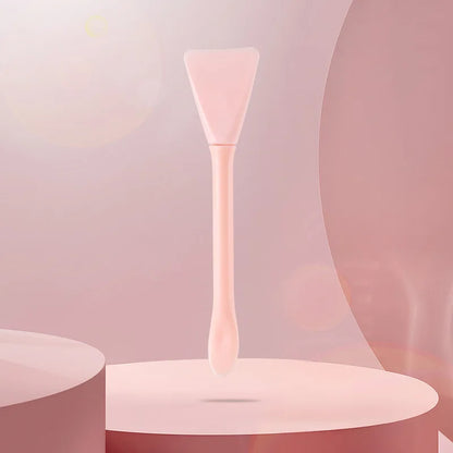 Pincel de Máscara Facial 2 em 1 com Duas Pontas – Silicone + Espátula | Ideal para Máscaras em Bastão, Máscaras de Lama e Produtos de Skincare