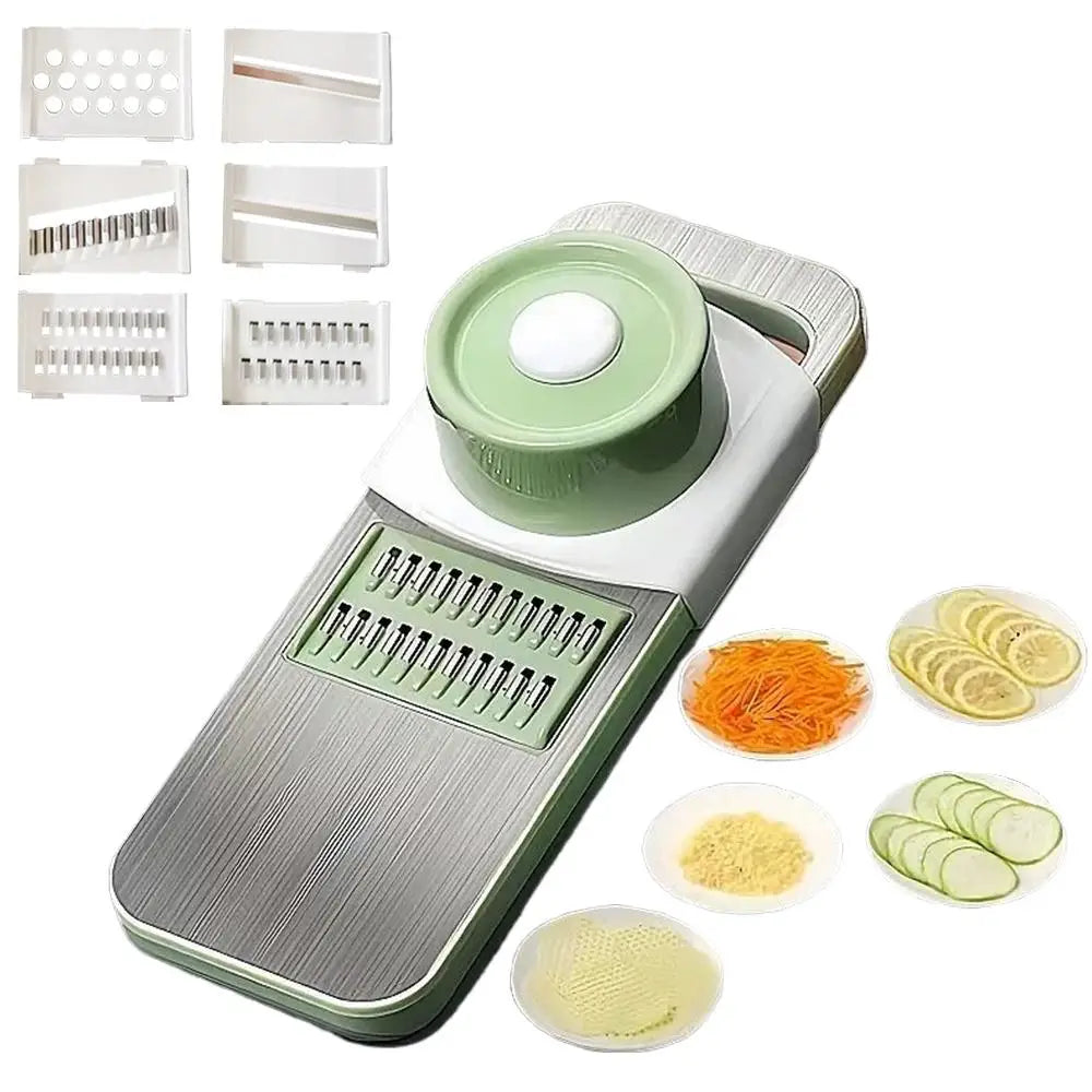 Fatiador de Legumes e Frutas Manual – Ralador, Cortador e Picador de Alimentos | Chopper para Batatas e Vegetais | Acessório Prático para Cozinha