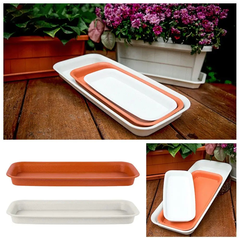 Bandeja Coletora para Vasos | Retangular em Plástico para Interior e Exterior