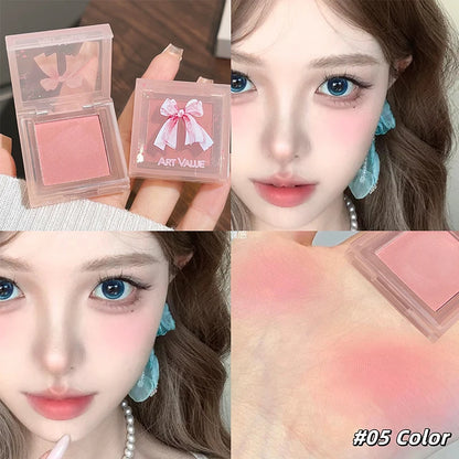 Conjunto de Batons Mate 6 Peças | Kit Veludo Nude com Blush e Colar Presente