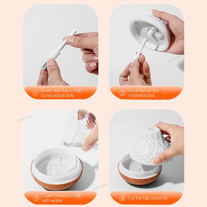 Umidificador Vulcão 300ml com 7 Cores LED - Difusor Aromaterapia USB para Casa e Escritório