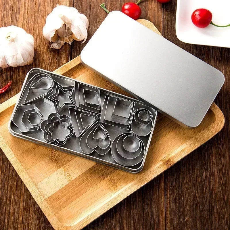 Kit 30 Formas Corte Aço Inox - Biscoitos Bolos