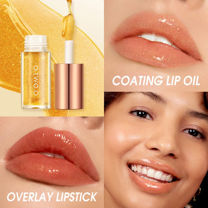 Óleo Labial O.TWO.O Volumizador com Glitter