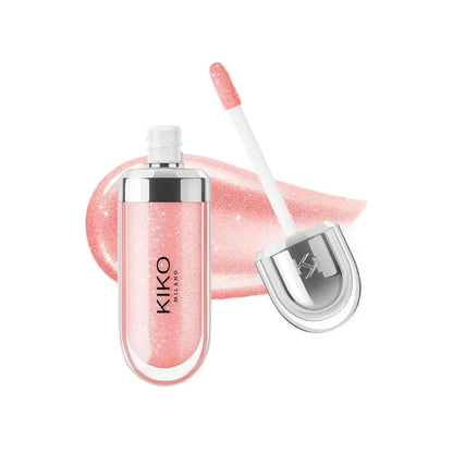 Gloss Labial KIKO 3D Hydra Espelho – Brilho Shimmer Hidratante Perolado Volumizador Não Transfere