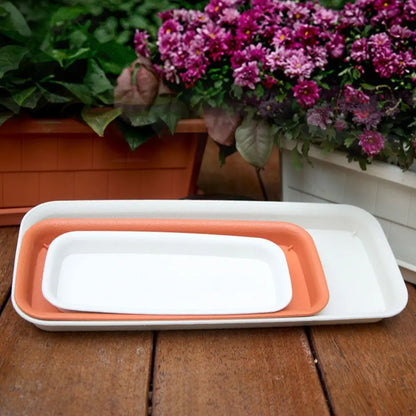 Bandeja Coletora para Vasos | Retangular em Plástico para Interior e Exterior