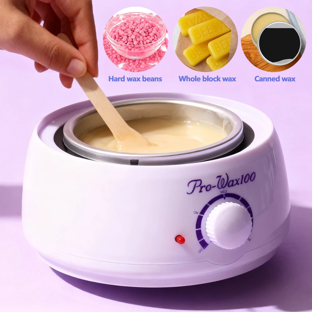 Aquecedor de Cera Profissional para Depilação | 100W, 30–120°C, Compatível com Cera em Grãos