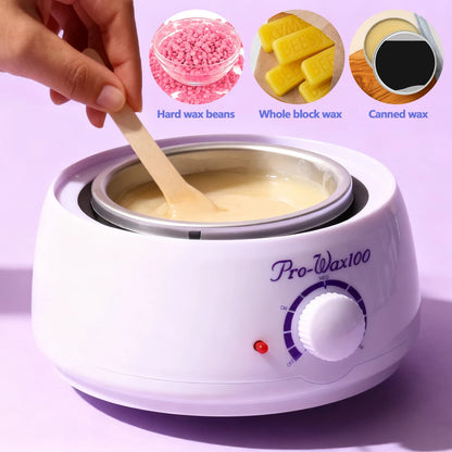 Aquecedor de Cera Profissional para Depilação | 100W, 30–120°C, Compatível com Cera em Grãos