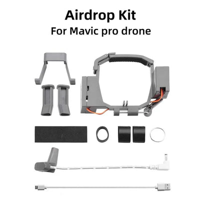 Sistema de Lançamento Airdrop com Servo Switch, Controlo de Longo Alcance e Paraquedas, com Trem de Aterragem para DJI Mavic Pro 1 / Mavic 2 Zoom Pro – Acessórios